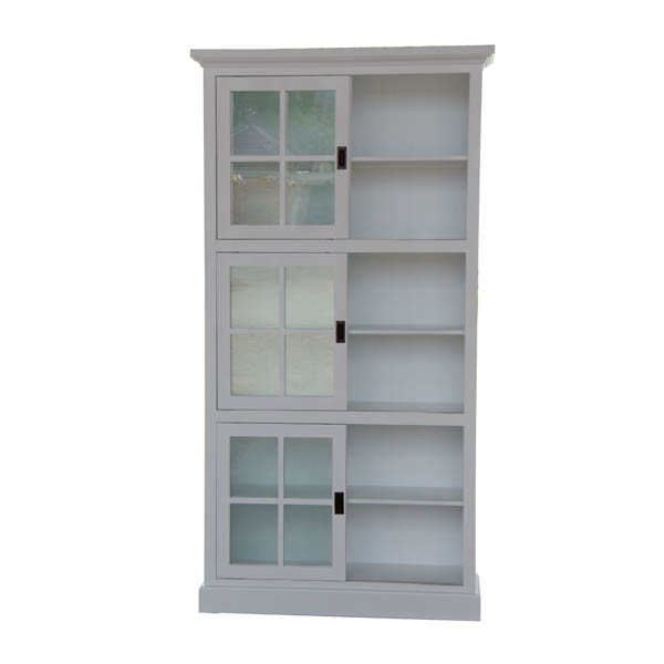 white bookcase